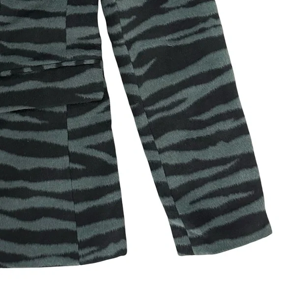 NWT Ann Taylor Zebra Print Long Double Breasted Wool Blend Blazer Size 6 - Picture 8 of 14
